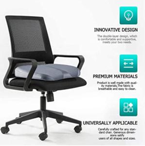 Pure Airfiber Foam Car Seat Support Cushion With Breathable 3D Mesh
