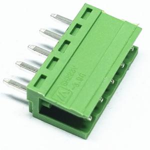 China HT396V pluggable terminal blocks 3.81/5.00/5.08/7.62mm ptich header, male pins, shrouded (2 Side) vertical through hole on sale