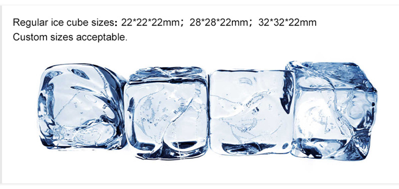 LZ-120 Ice Cube Making Machine with 30kg Ice Storage 50kg/Day Output Taiwan's Leading