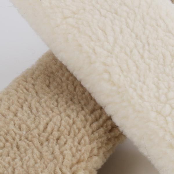 Quality Knitted Weft 100% Polyester Denim Sherpa Lining Fabric for Lining Soft and Insulating for sale