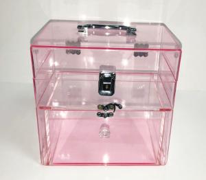 OEM Pink Promotion Display Cosmetic Holder Acrylic Brochure Display