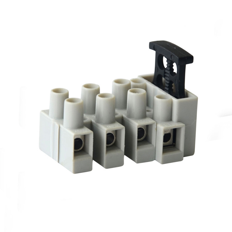 ROHS 1p 2p 3p 4p 5p 5*20mm PA66 Plastic Copper Fuse Block Holder Fuse House Terminal Block For 5x20 Pcb Terminal Block