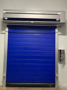 Blue Robust High Speed Cold Storage Doors For Harsh Environments