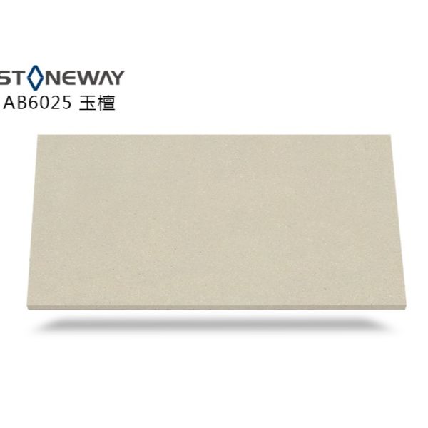 Grey Brown Quartz Stone Top Quartz Bathroom Worktops NSF SGS Certification