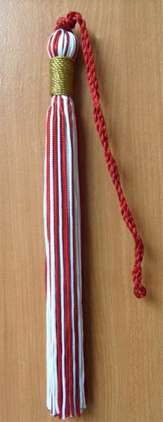 Quality Wholesale Multi Color Custom 8" Graduation Chainette Rayon Trimmings with 6" Loop for sale