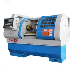 China CK6136 CNC Lathe Machine / Lathe Bar Feeder Automatic Feeding With Hydraulic Chuck on sale