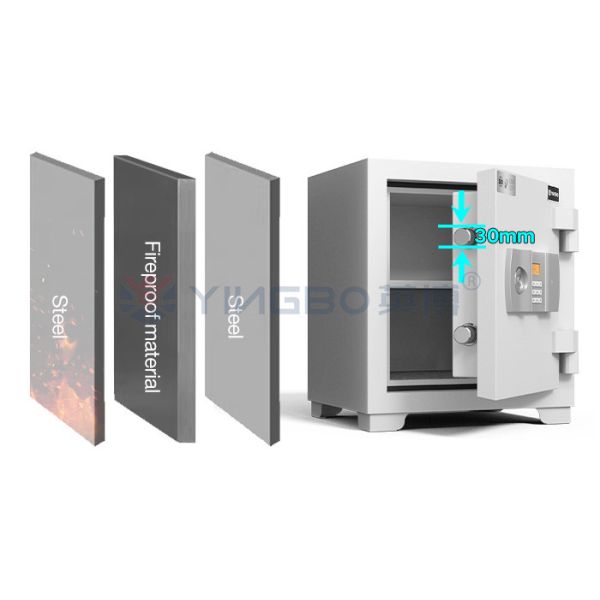 Electronic Digital Lock Anti Theft 1 Hour Fireproof Safe For Security YB/FW-48