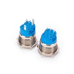 Buy cheap 22mm Metal Push Button Switch Waterproof Self Reset 5 Pin Terminal product