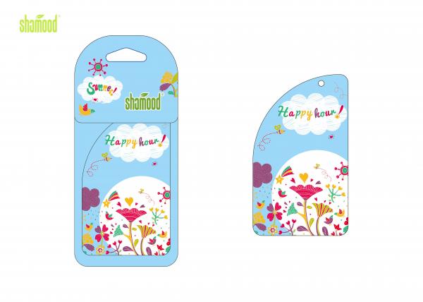 Quality Odorless Paper Air Freshener Summer Fragrance Hanging Car Perfume Customized Item for sale