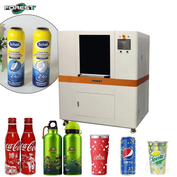 Quality Cans Printing Machine Digital Inkjet UV Printer For Bottles With Full Color for sale