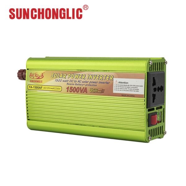 Quality 1500va Modified Sine Wave Solar Power Inverter With USB 5V 1A 12v 220v for sale