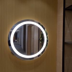 China Modern Design Style Round Wall Mounted LED Bathroom Mirror with Touch Sensor Switch on sale