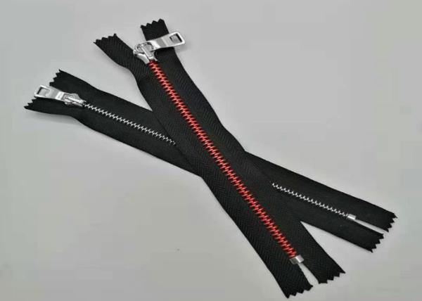 Quality Aluminum Metal Teeth Zipper Round Shape For Handbag And Garmant for sale