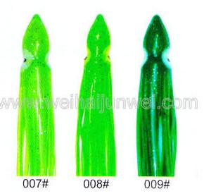 Quality Soft squid skirt fishing lure color: 01#~15# size:3"~15" for sale