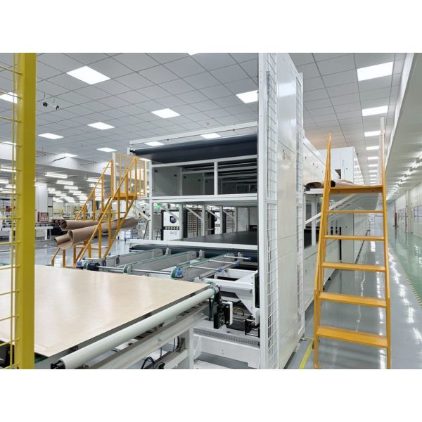 Industrial Improve Production Efficiency Fully Automatic Thermal Film Sheet Hot Press Dry Solar Module Production Line Flat Tile Laminating Machine