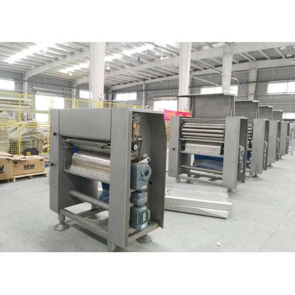 Siemens PLC Dough Laminator Machine Video Available For Different Shapes Pastry Product
