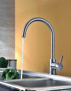 Chrome Brushed Stainless Steel Faucet Kitchen Tap 12.5L/Min