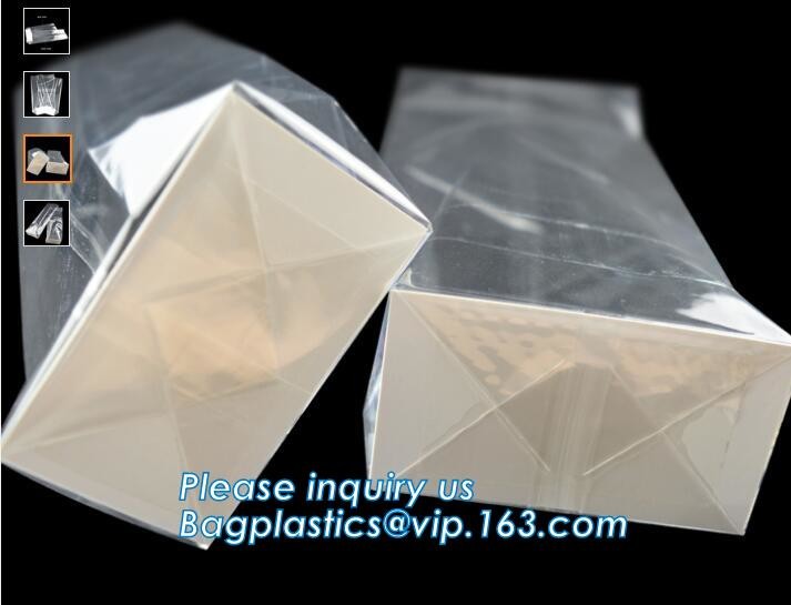 Transparent bopp/opp square block bottom bags with side gusset,Bopp Block Square Bottom Bag,Clear Square Bottom Bags,Can