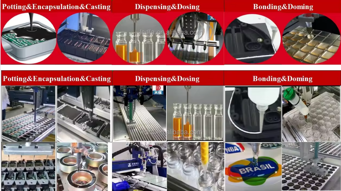 Vertical Installation Epoxy Doming Machine dispensing machine manufacturers