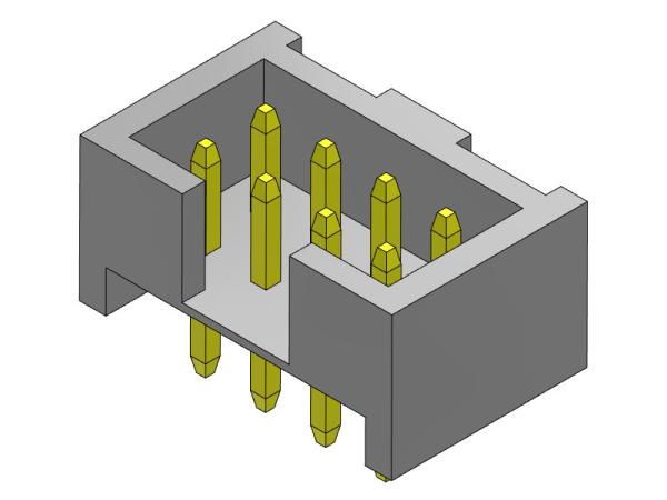 Quality 2mm Pitch Box Header Connector Dual Row Stright Dip Type H=4.80mm for sale