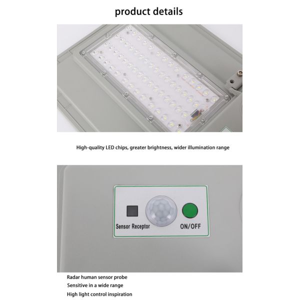 Water Proof 60w 100w 300w All in One Led Solar Street Lights with Motion Sensor