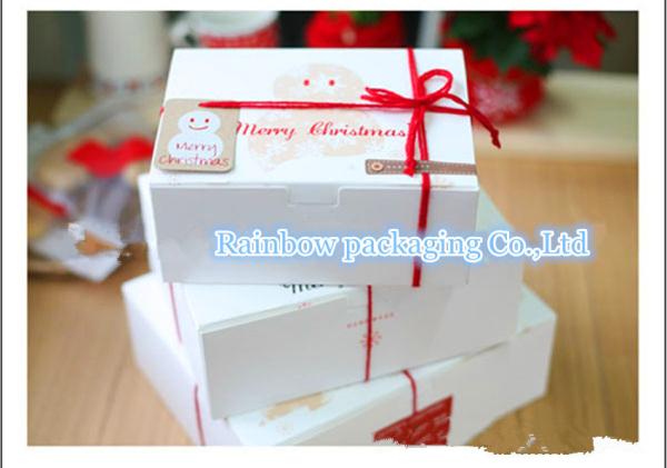 Quality Take Away Handle Paper Box Packaging With Transparent Window For Cookie for sale