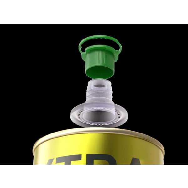 DADI 1.6L Round Olive Oil Can Food Safe 1600ml Tall Round Tinplate Containers