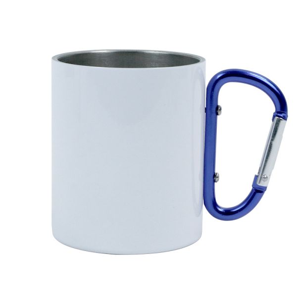 Sublimation Stainless Steel Cup Custom Printing Blank Stainless Steel Mountaineering Buckle Handle Sublimation Cups