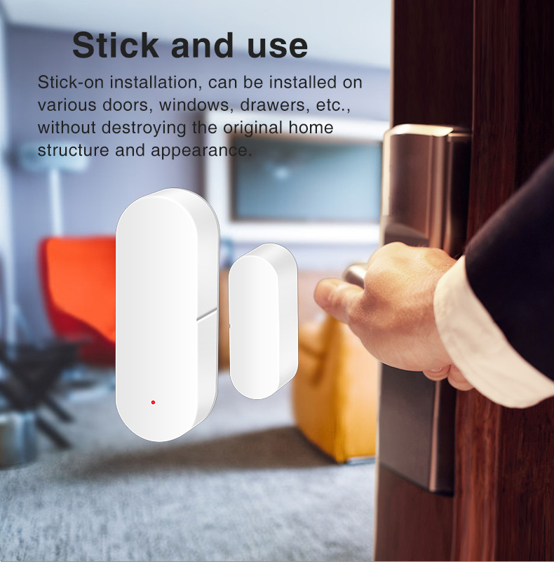 Zigbee Door Window Sensor 2.484GHz Smart Alarm Sensor Tuya Google Assistant