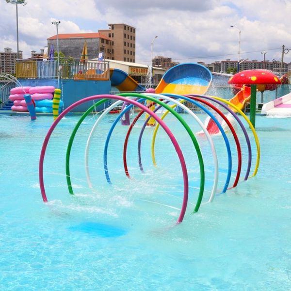 Safe Children Water Amusement Park Equipment With Plastic Foam Colourful