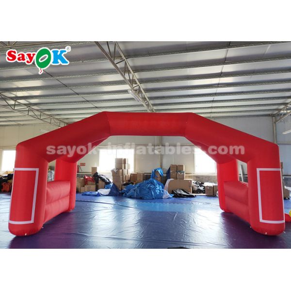 Inflatable Arches Oxford Cloth 6*3*3m Red Inflatable Arch For Advertising Event Red Color