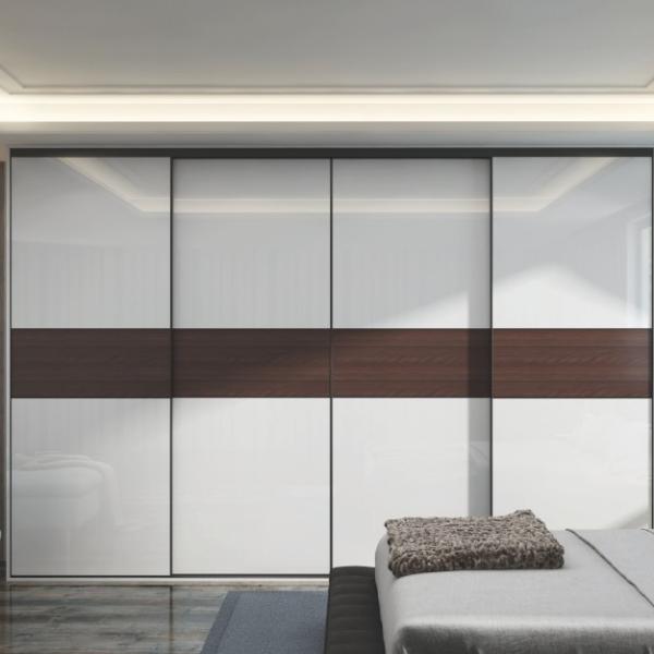 Quality Fitted Mirrored Modular Bedroom Wardrobe Particle Board Carcass for sale