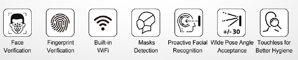 Multilanguage Wiegand Facial Recognition Access Control System