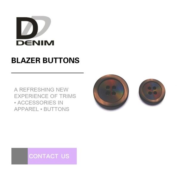 Quality Elegant White Blazer Buttons , Large Colored Buttons With Nickel Free for sale