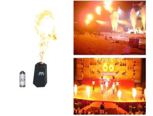200W Power Stage Effects Machine DMX512 Wireless Control Mode Flame Machine
