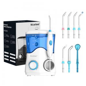 China Oral Care Appliances Dental Nicefeel Water Flosser With 6 Interchangeable Jet Tips on sale