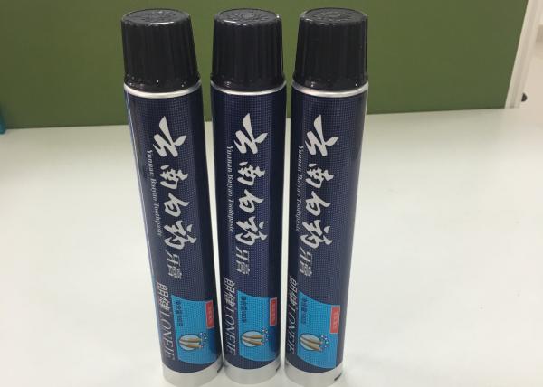 Quality 180g Customized Cap Toothpaste Bottle With Round Aluminizing Barrier Laminated for sale