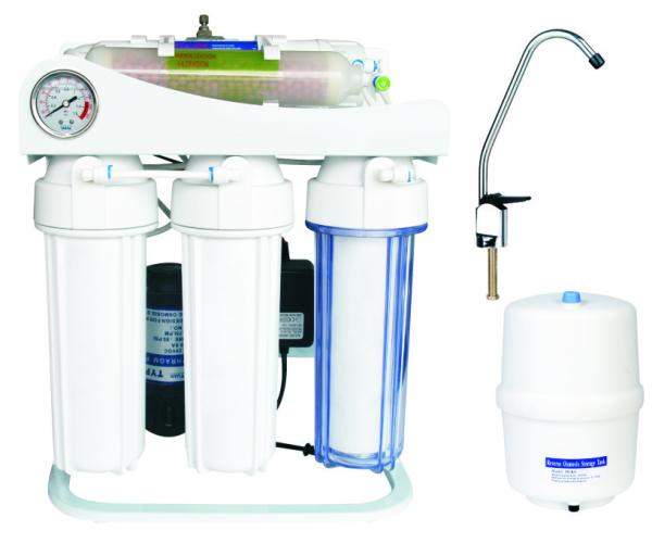 Quality Home Auto Flush 50-100gpd Reverse Osmosis Water Purification System for sale