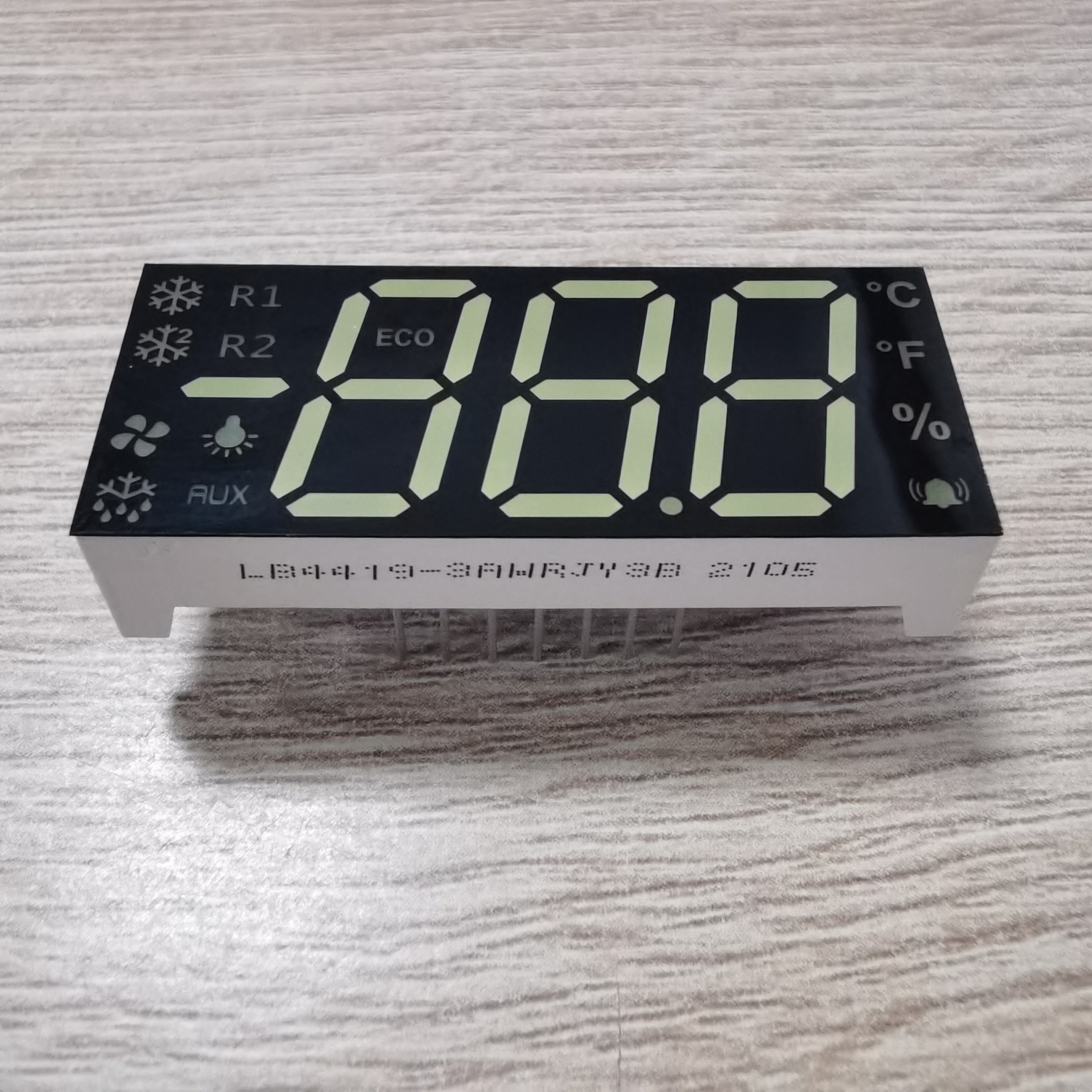 Multicolour Double Row Four Digit 7 Segment Led Display For Control Instruments