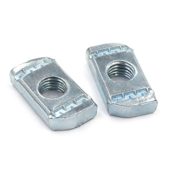 Blue Zinc Plated M10 Channel Nuts Without Spring