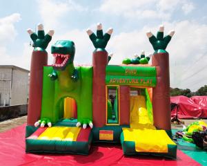 Buy cheap EN71 Dinosaur Adventure Play 5x5x3.5M Inflatable Kids Bouncer product