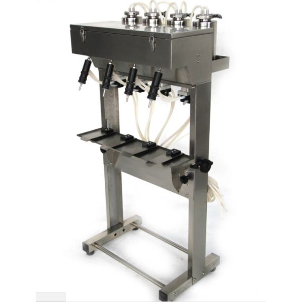 Semi Automatic Pneumatic Perfume Bottle Filling Machine With 4 Filling Heads