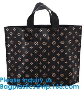 China Colored Soft Loop Plastic Handle Bags With Cardboard Insert On The Bottom,Pet foods, Sea Foods, Chemical, Electronics on sale