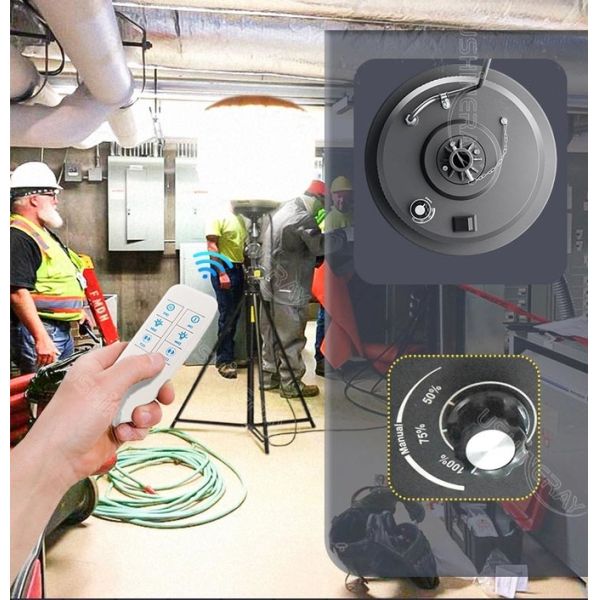 High Power Led Telescoping Light Tower 1400W Balloon Outdoor Tower Lights For Industrial