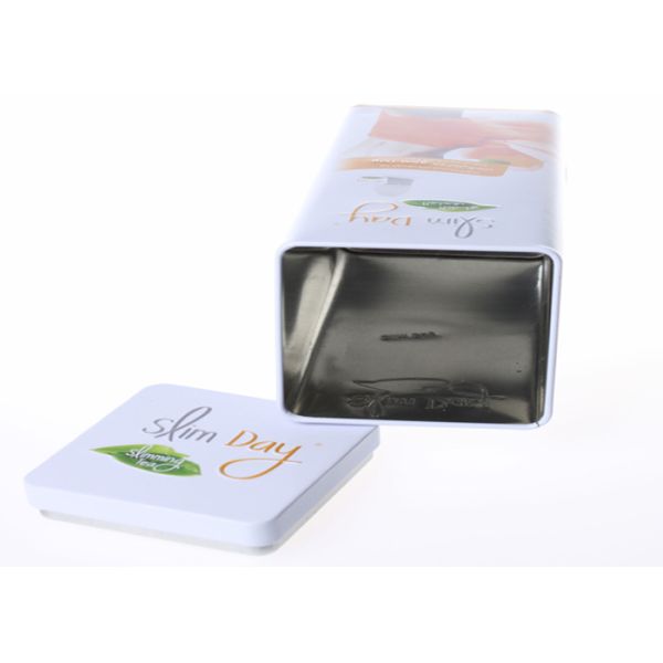0.23 MM Thickness Tinplate Metal Tea Packaging Tins Custom Printing and Embossing