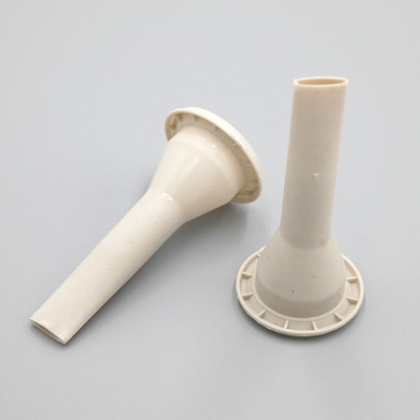 Gray Large Size Plastic Flat Head Sealant Nozzle for Plastic Cartridges