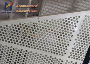 White Anti Slip Perforated Metal Sheet 0.8mm Round Hole Perforated Plate