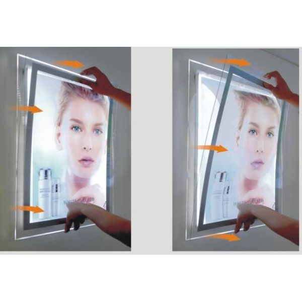 Eco Friendly Framless 24 X 36 Light Box Beer Advertisement , Crystal Light Box