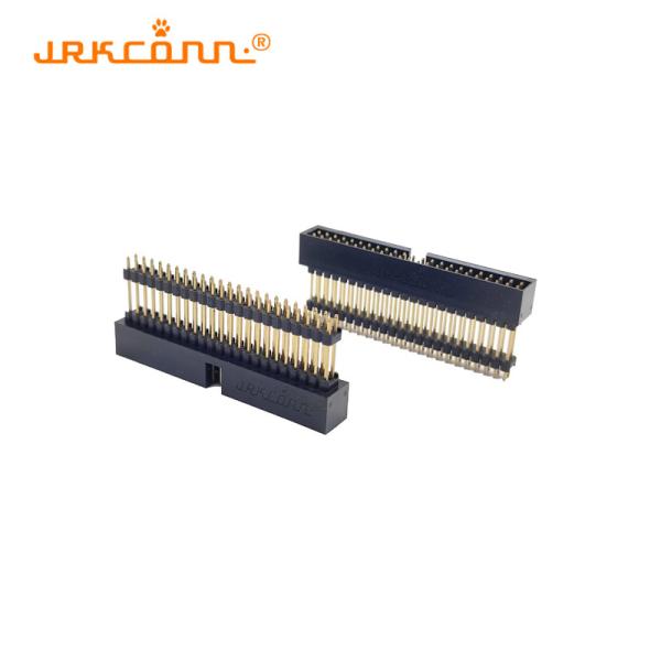 Customized Pitch 2mm Idc Box Header Connector Idc Double Layer 180 Degree Pcb