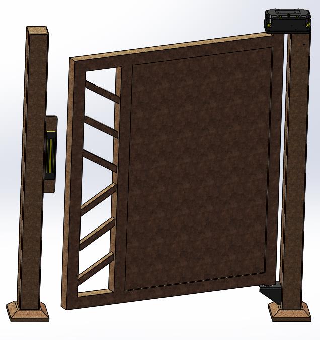 30W/2A Automatic Swing Barrier Gate For Pedestrian Passageway Advertising